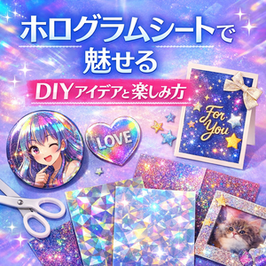 ホログラムシートの魅せ方と使い方