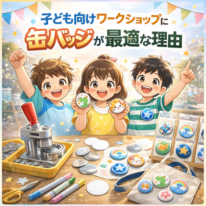 子ども向けワークショップに缶バッジが最適な理由
