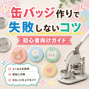 缶バッジ作りで失敗しないコツ｜初心者向けガイド