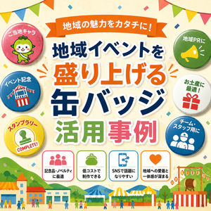 地域イベントを盛り上げる缶バッジ活用事例