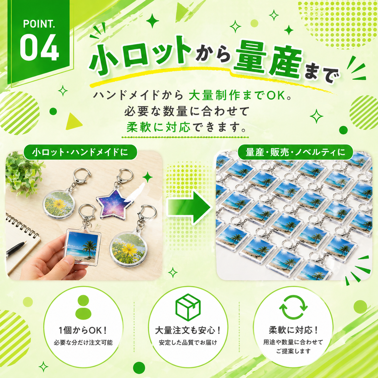 キーホルダーキット 長方形