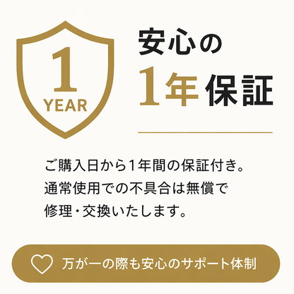 缶バッジマシン Proシリーズ 1年間の製品保証とサポート体制の案内